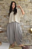 Tasha Cushion Cotton Sia Barrel Pant Mocha